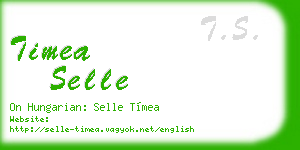 timea selle business card